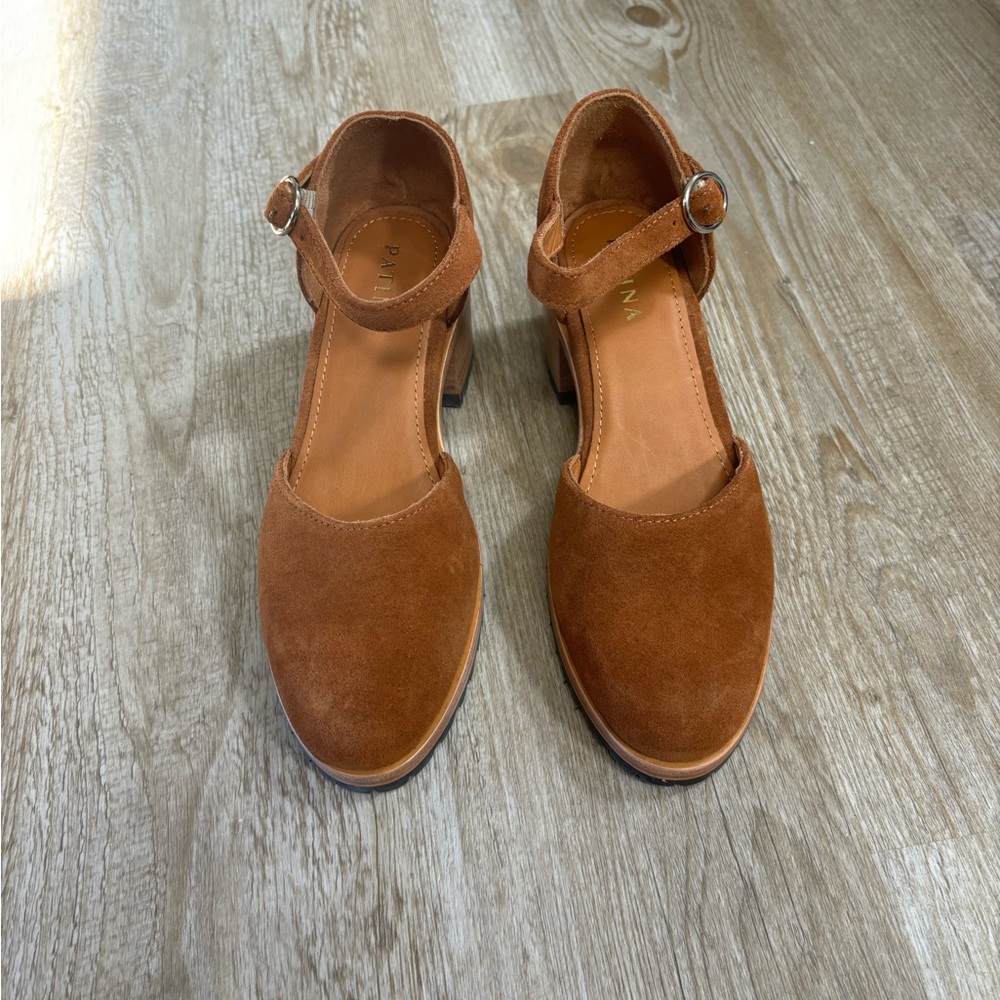 Portland Leather Patina Mary Jane Heels